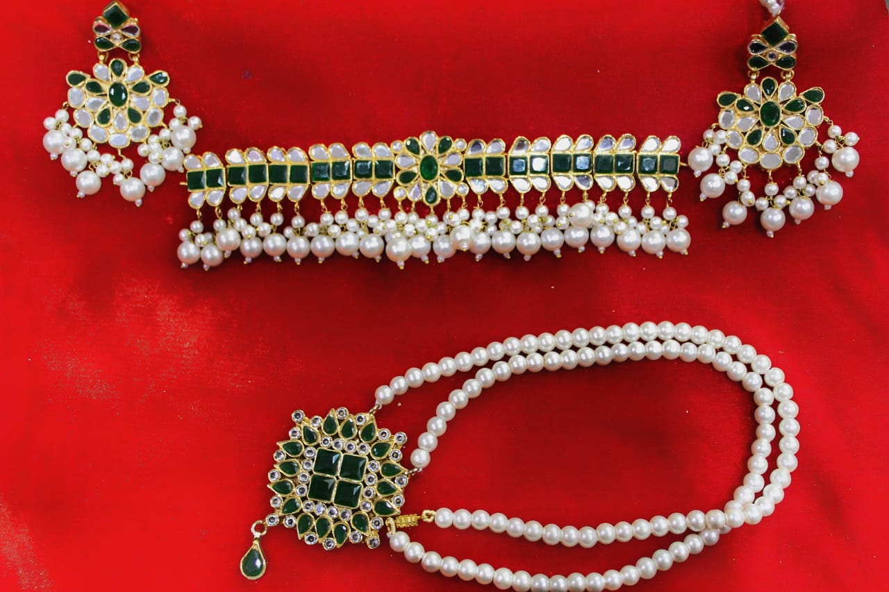 gold plated jewellery set