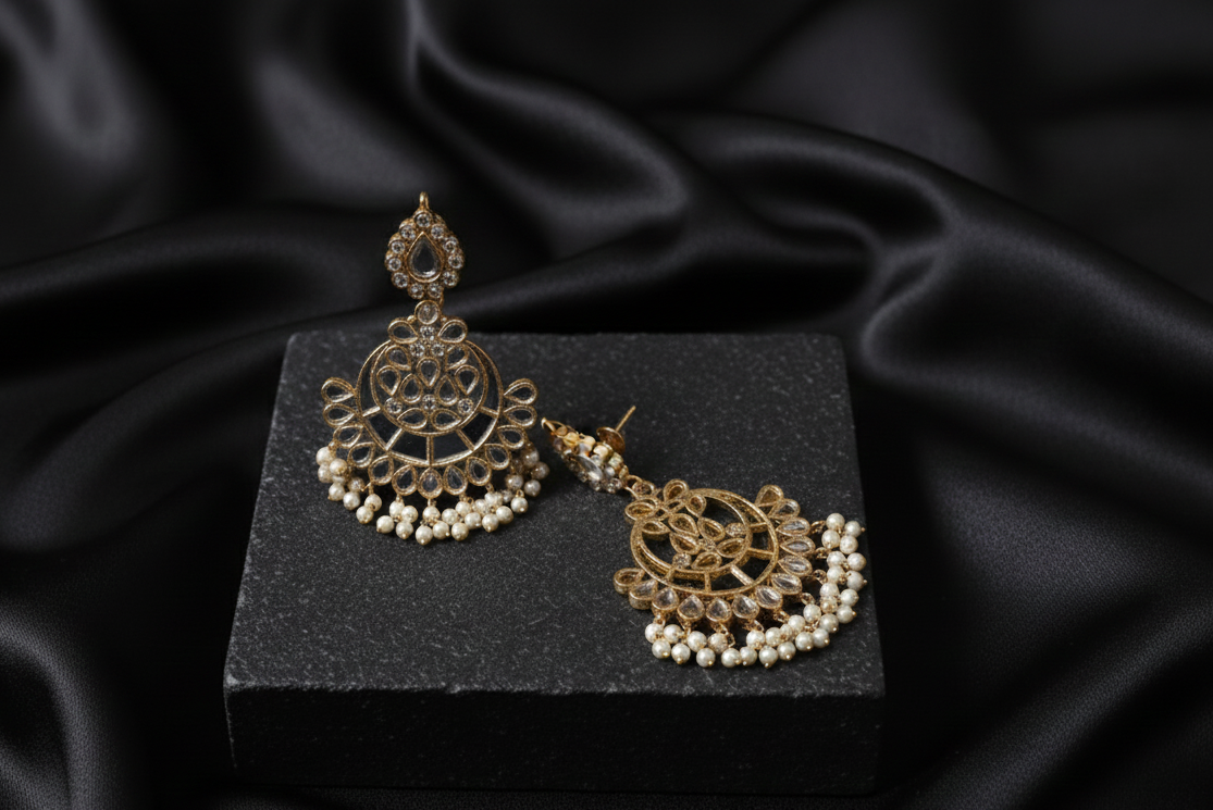 Kundan Earrings trendy style