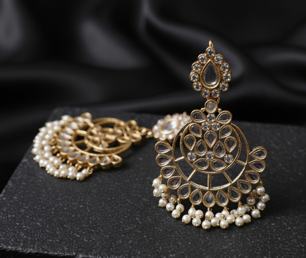 Kundan Earrings trendy style