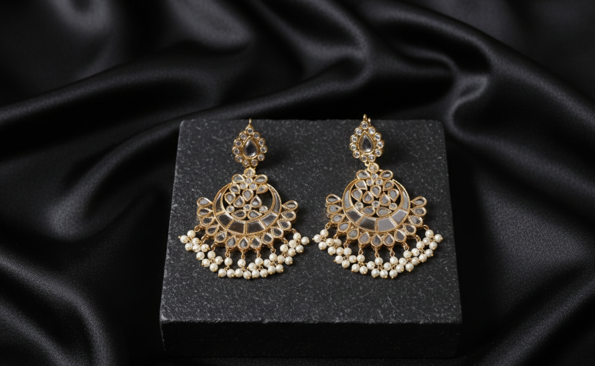 Kundan Earrings trendy style